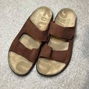 NWOT Men’s Slides Leather Sandals